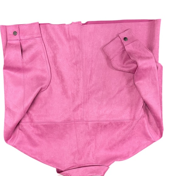 ZARA PINK FAUX SUEDE OVERSHIRT JACKET - Picture 11 of 11